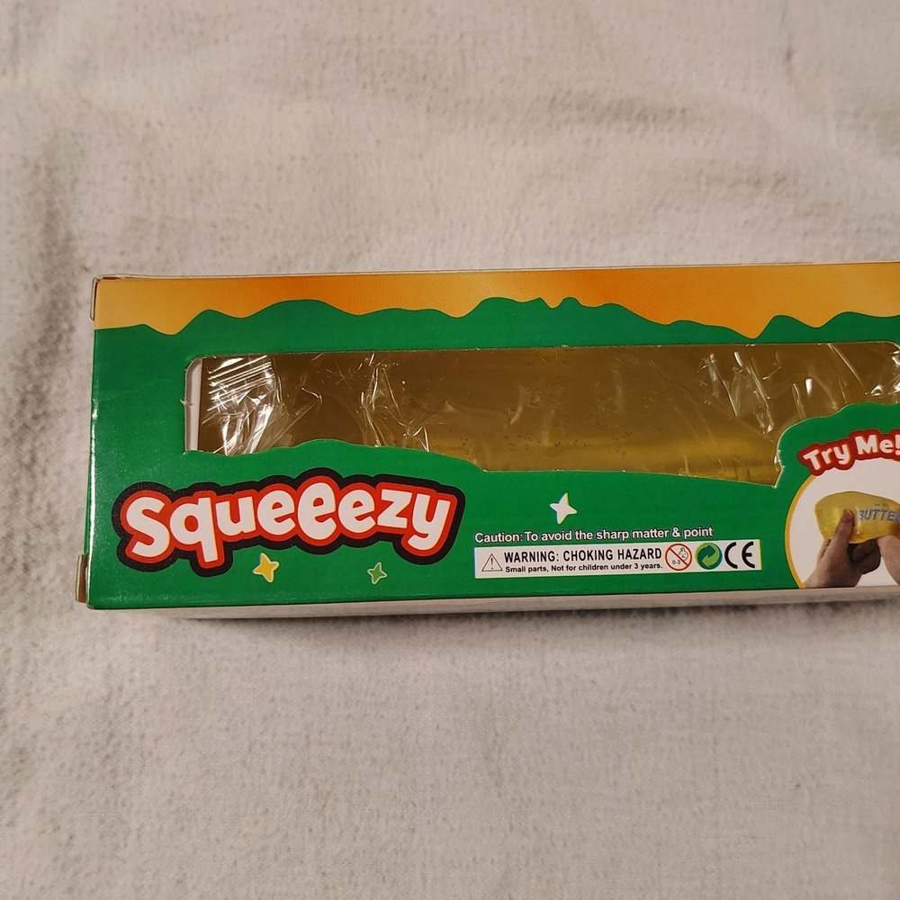 Squeeezy Salted Butter Fidget Toy Unisex OS Yellow New Sensory Stress Relief 4oz